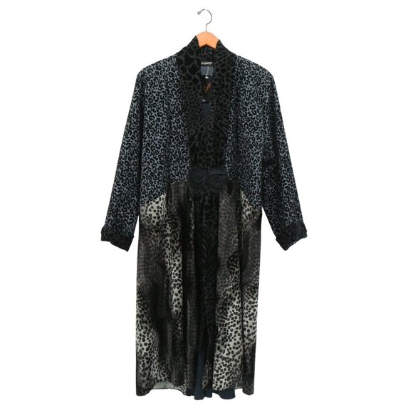 NWT Lee Andersen *Flaw De'Andre Coat Raised Velvet Mixed Media Duster Jacket XL - Picture 1 of 11